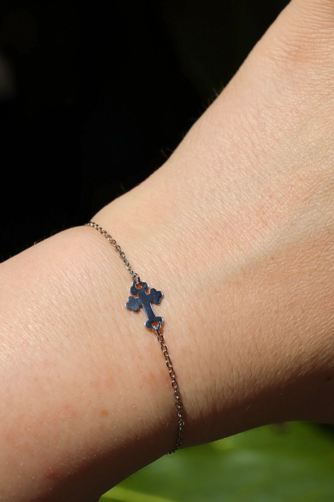 Armband Orthodoxes Kreuz, 925er Silber