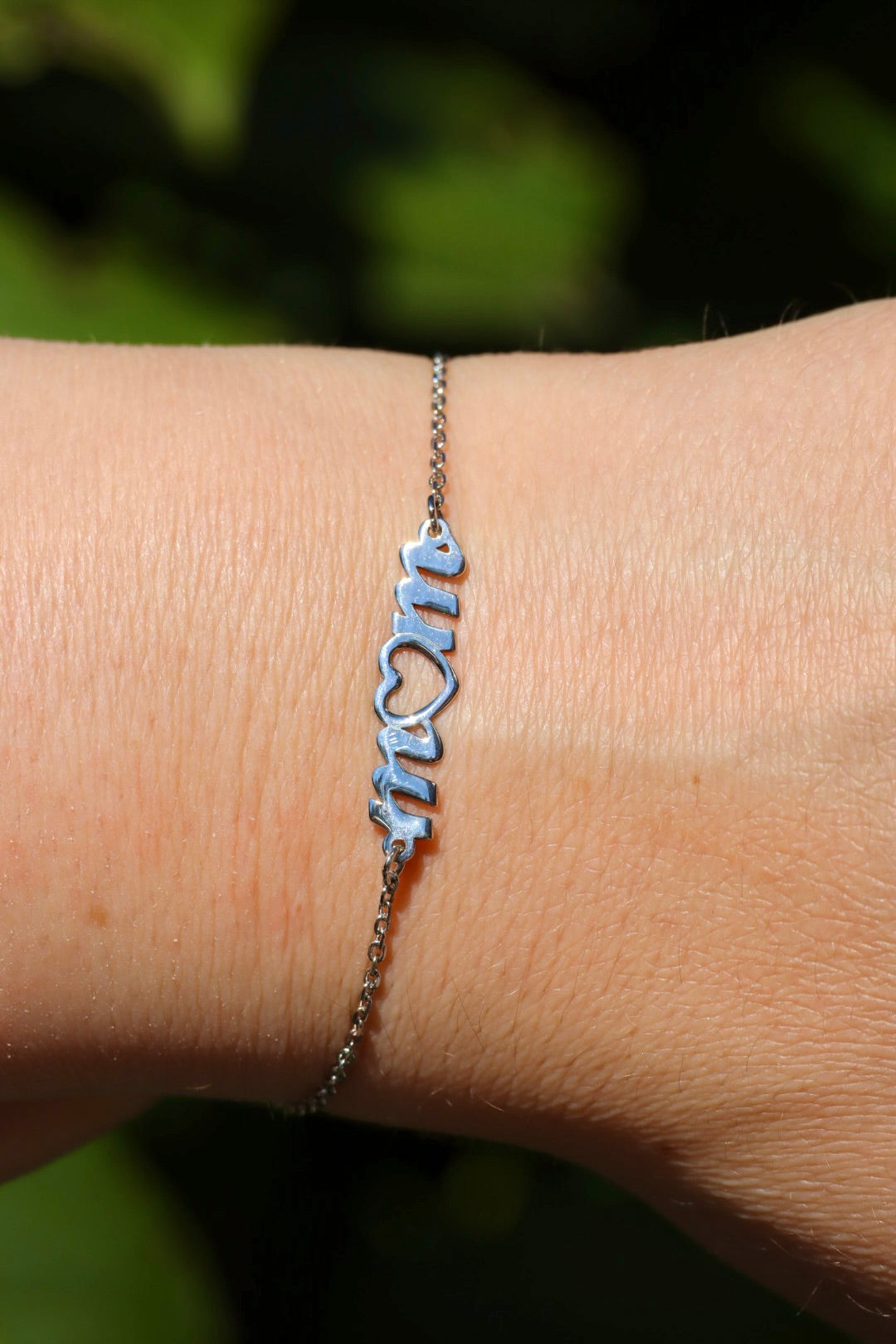 Silberarmband Mom, Silber 925er