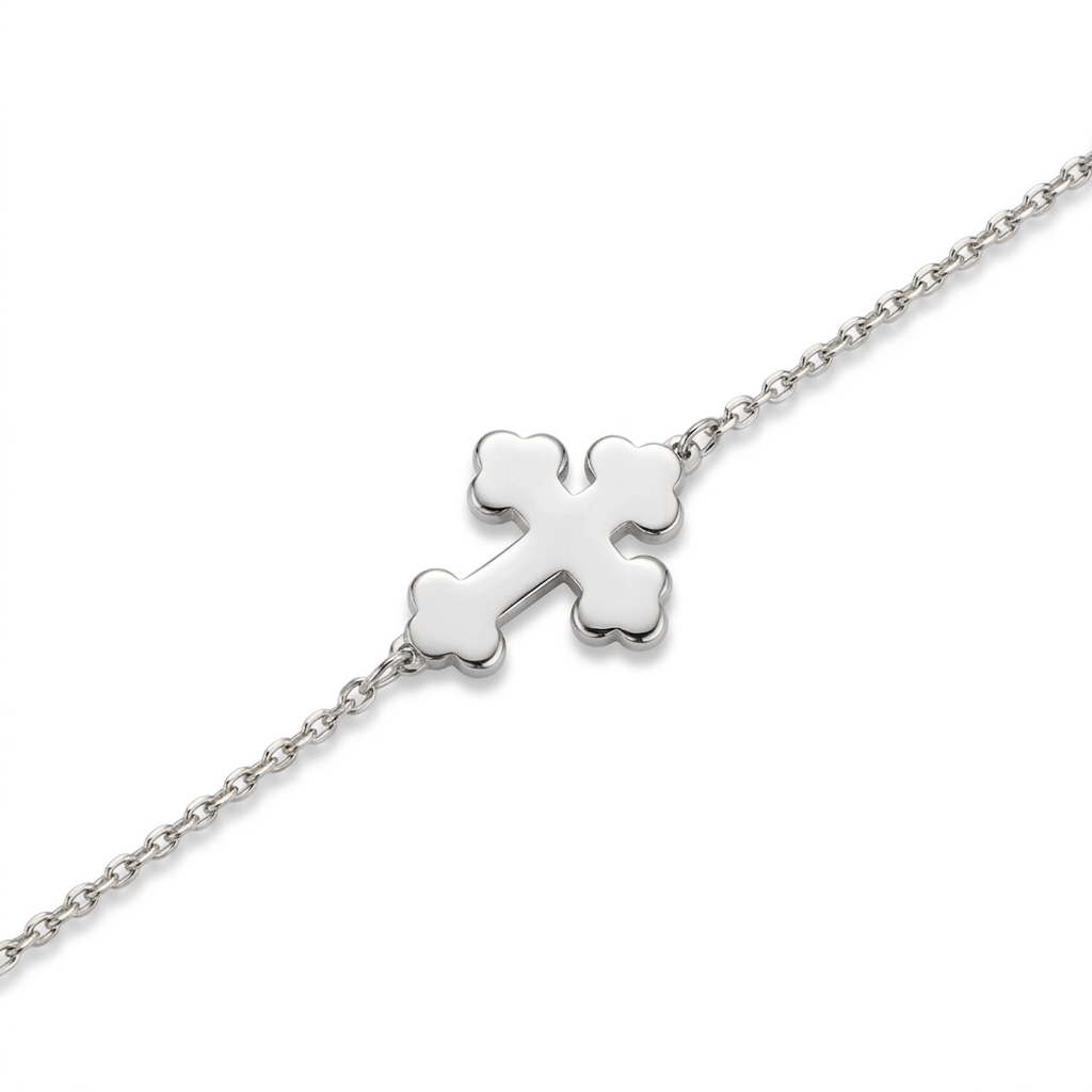 Armband Orthodoxes Kreuz, 925er Silber