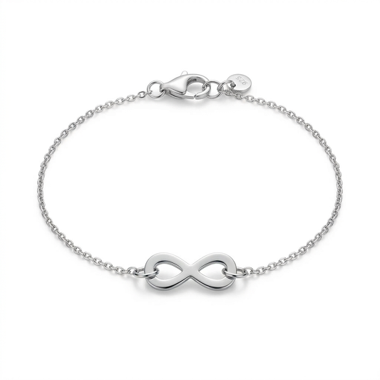 Silber Armband Infinity, 925er Silber