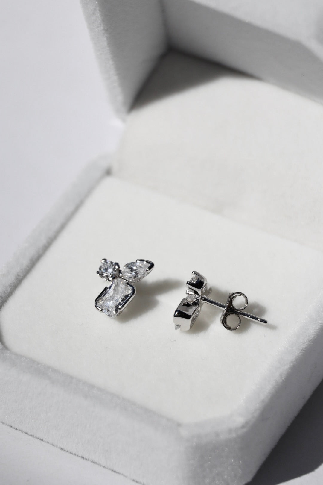 Ohrringe Zirkonia 3, Silber 925er