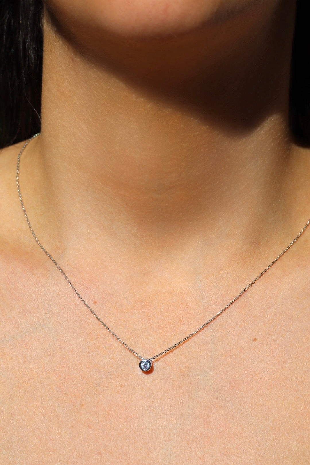 Halskette Zirkonia, Silber 925er