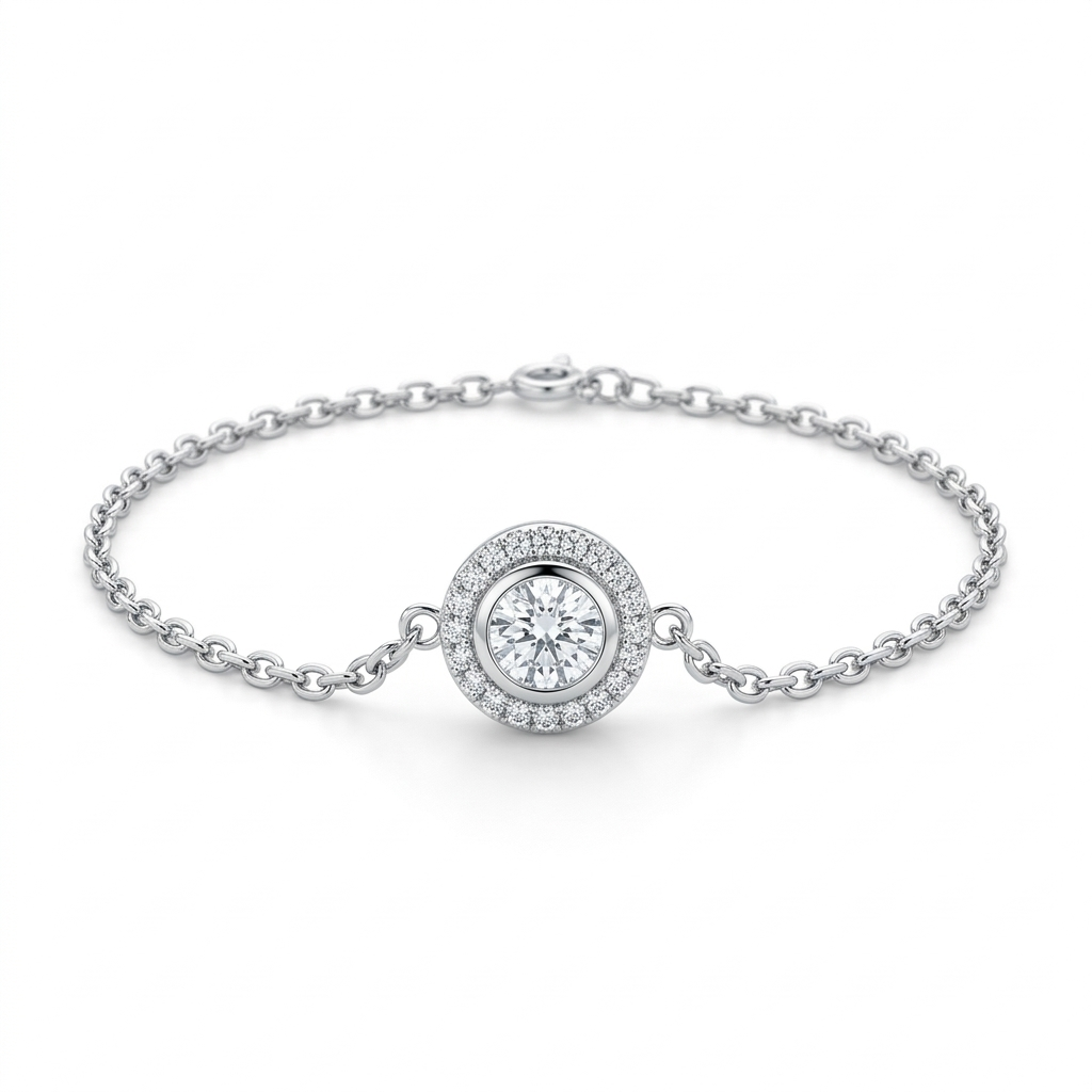 Silberarmband Zirkonia, Silber 925er