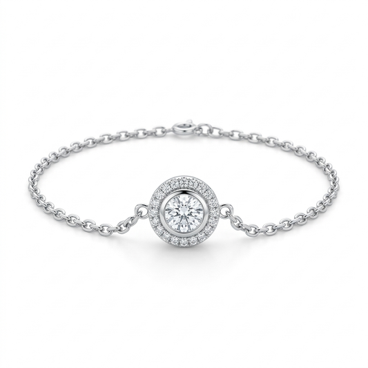 Silberarmband Zirkonia, Silber 925er