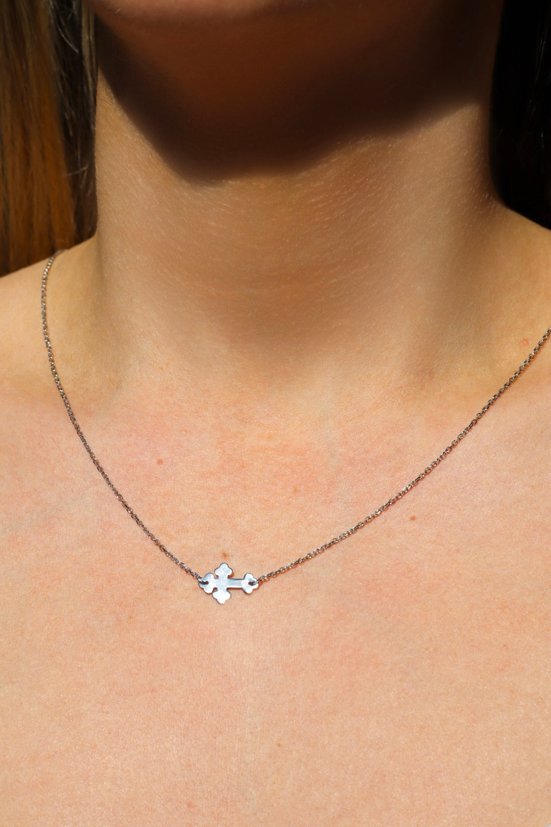 Silber Halskette Orthodoxes Kreuz, 925er Silber
