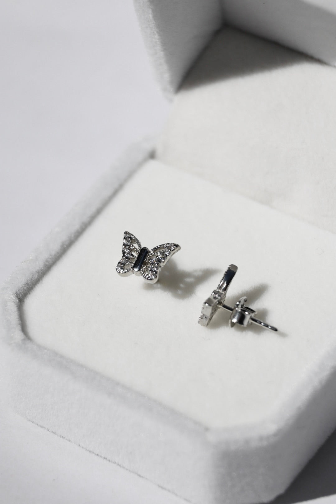 Ohrringe Schmetterling, Silber 925er