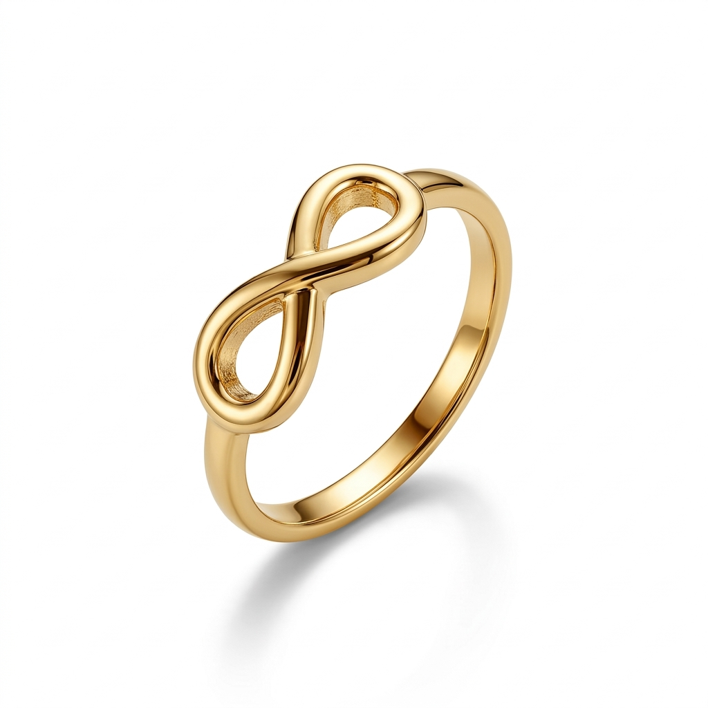 Ring Infinity, 925er Silber vergoldet