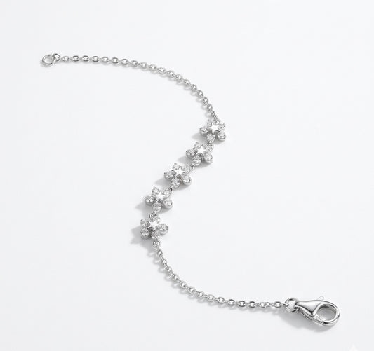 Silber Armband Stern Zirkon