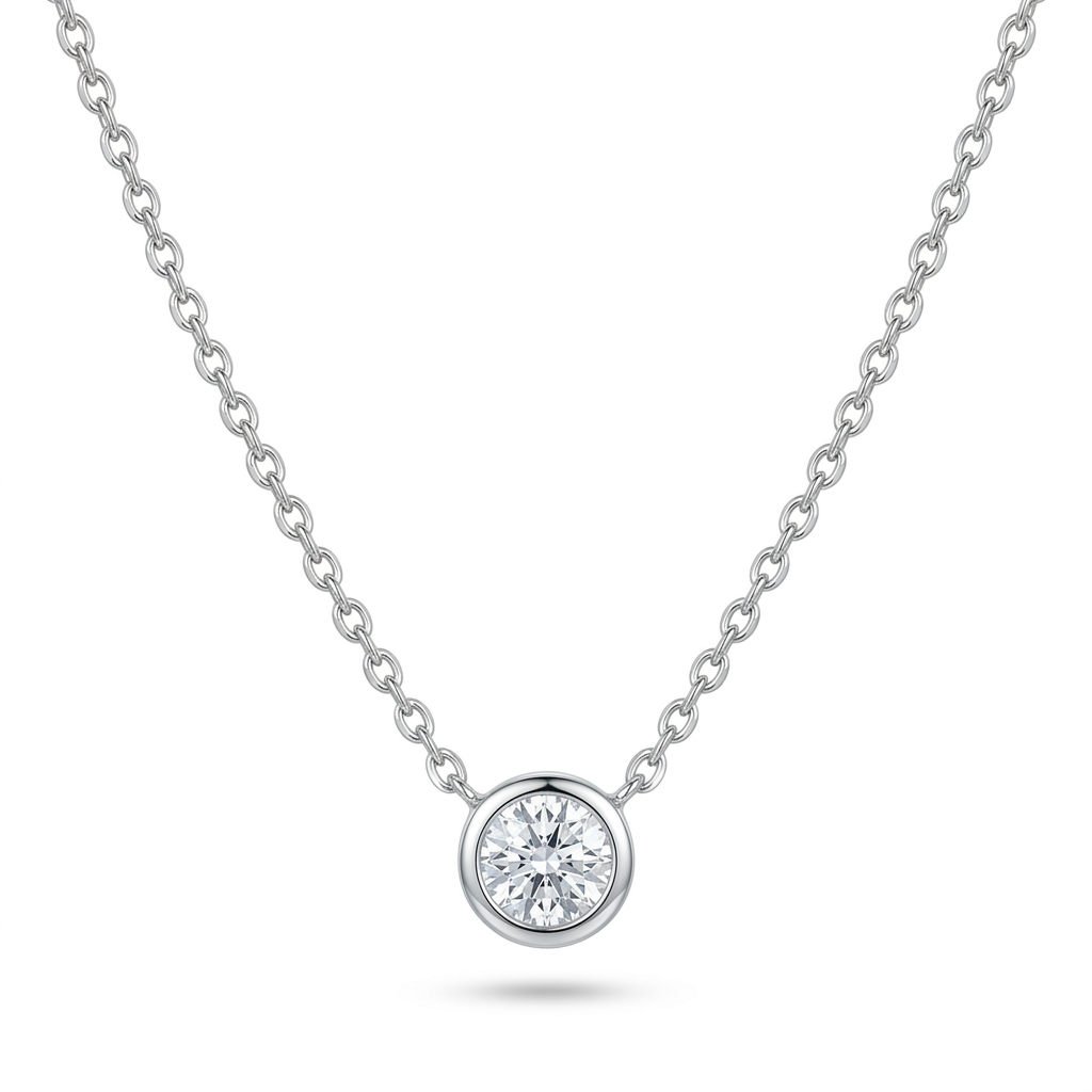 Halskette Zirkonia, Silber 925er