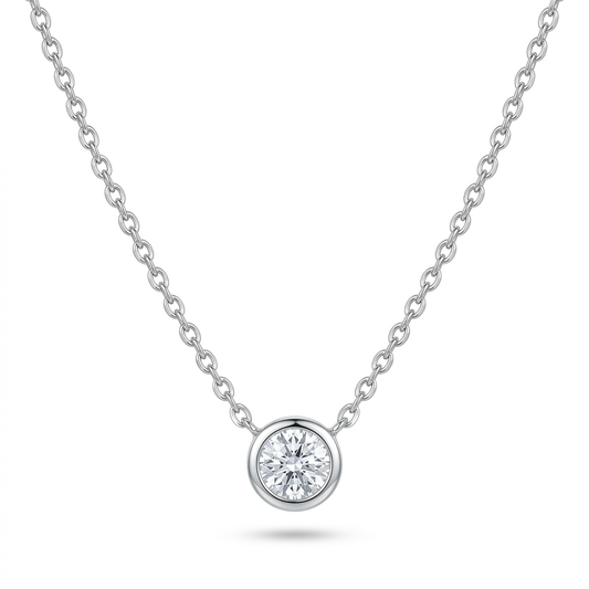 Halskette Zirkonia, Silber 925er