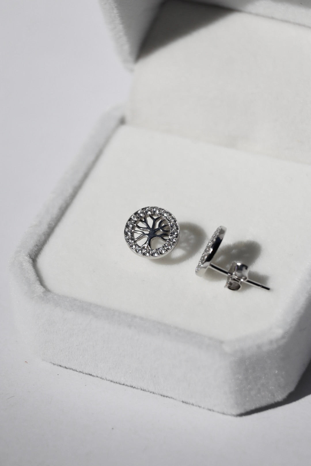 Ohrringe Lebensbaum, Silber 925er