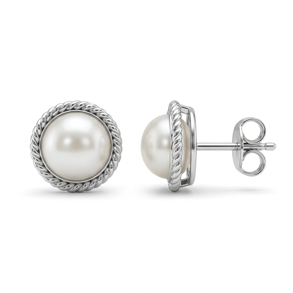 Ohrringe PERLE, Silber 925er