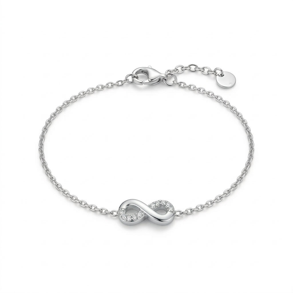 Silberarmband Infinity, Silber 925er