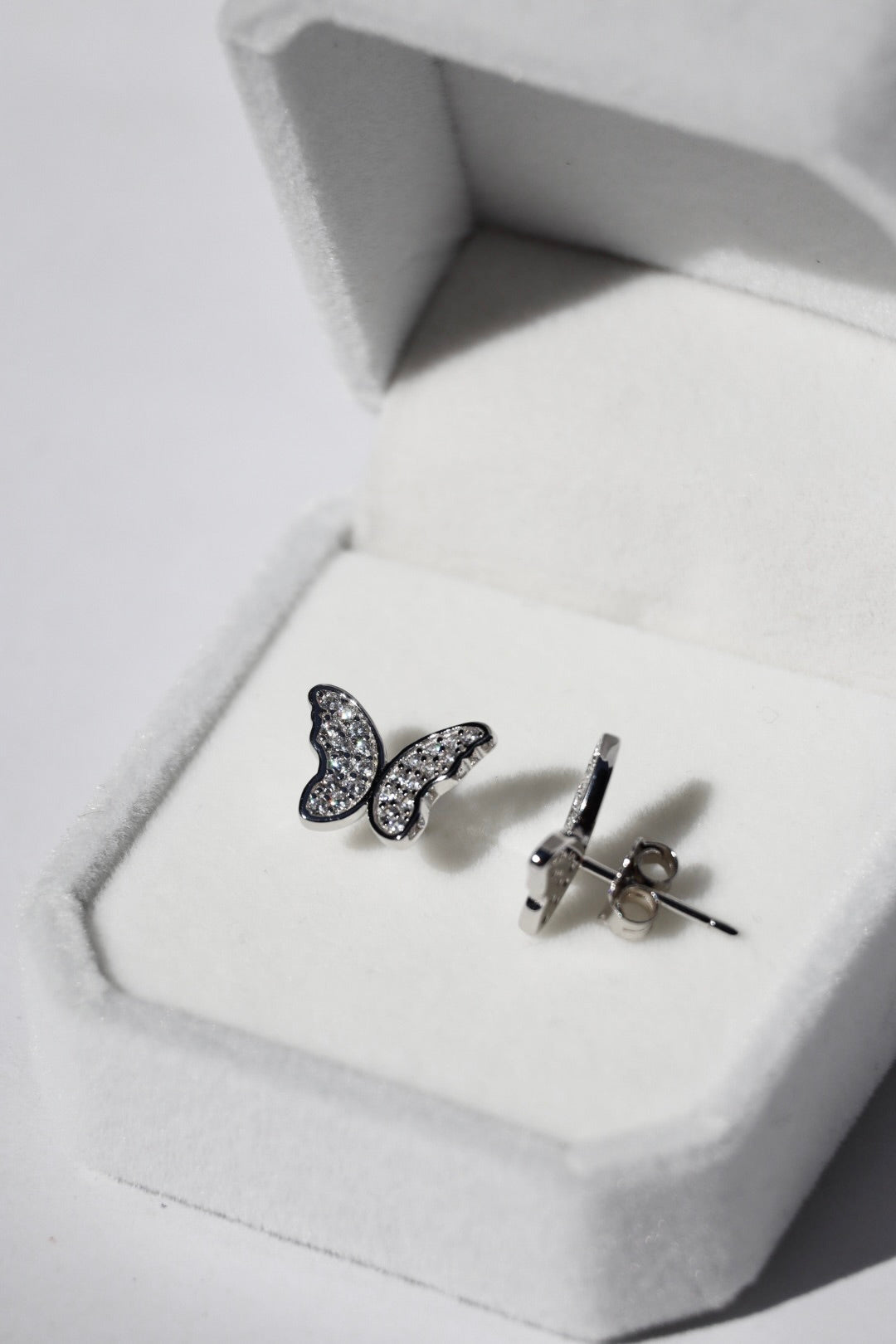 Ohrringe SCHMETTERLING, Silber 925er