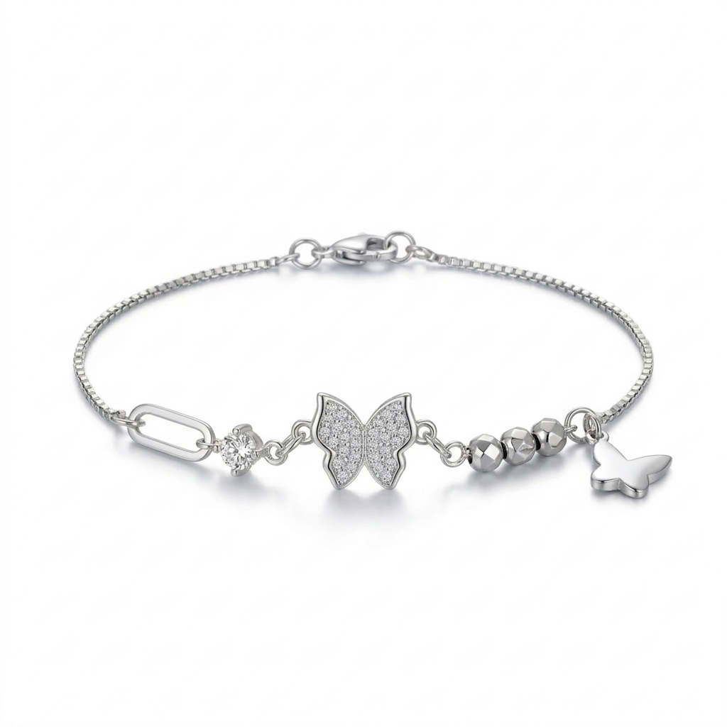 Armband Schmetterling, 925er Silber