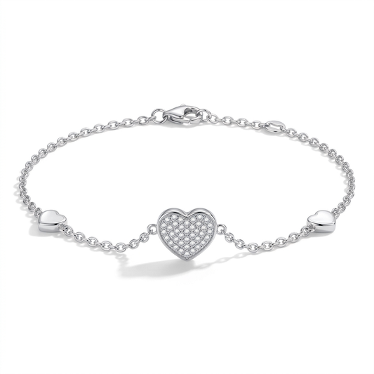 Silber Armband Herz