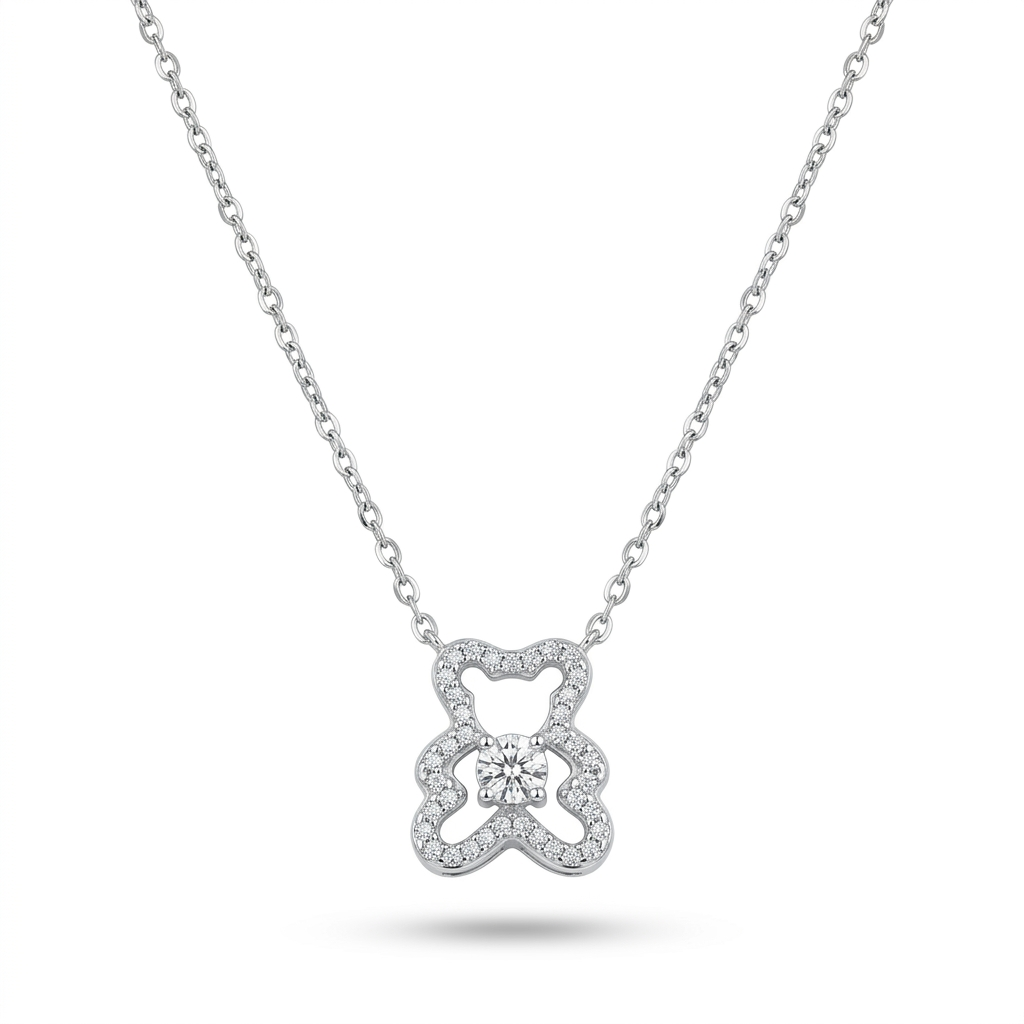 Halskette Teddy, Silber 925er