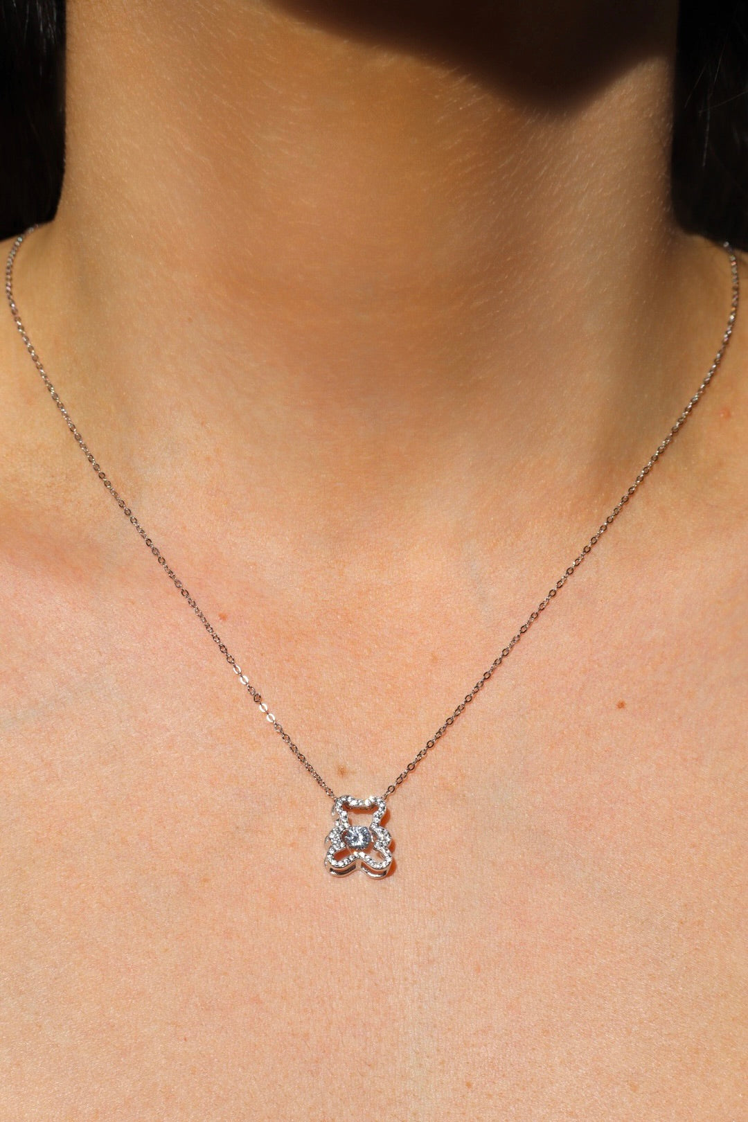 Halskette Teddy, Silber 925er