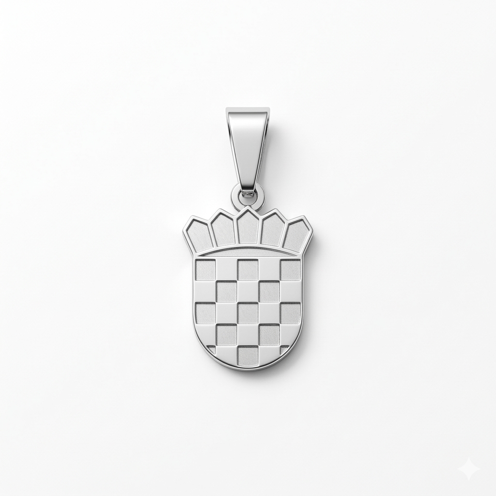 Anhänger Kroatien, Silber 925er