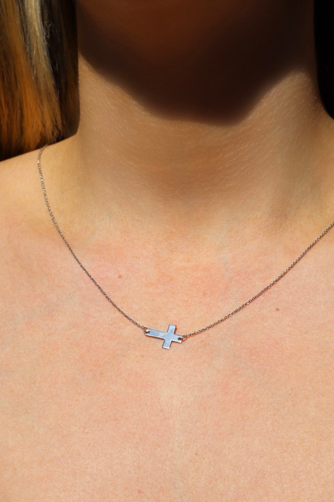 Halskette Kreuz, Silber 925er