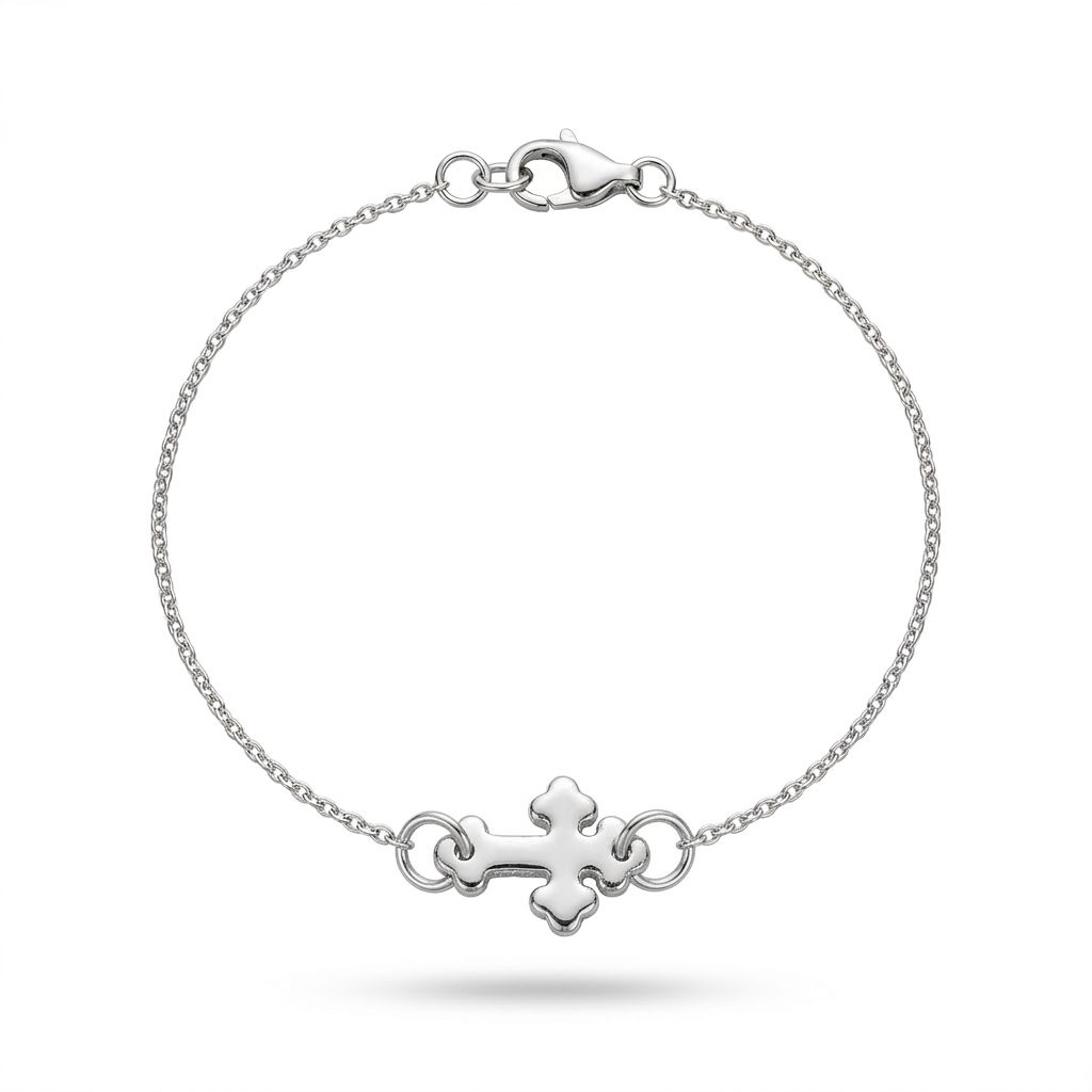 Armband Orthodoxes Kreuz, 925er Silber