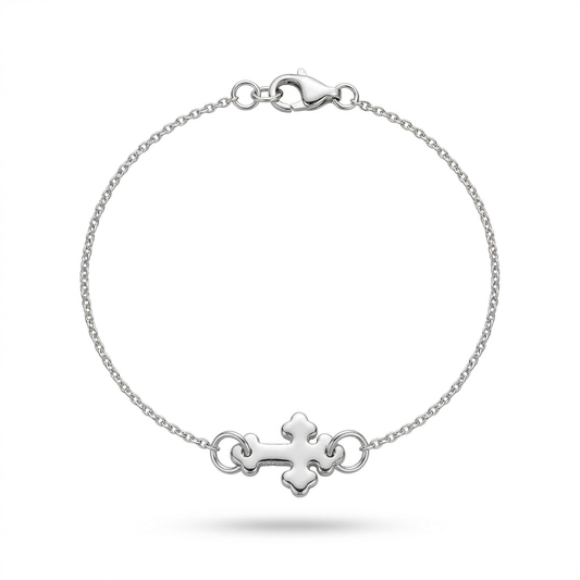 Armband Orthodoxes Kreuz, 925er Silber