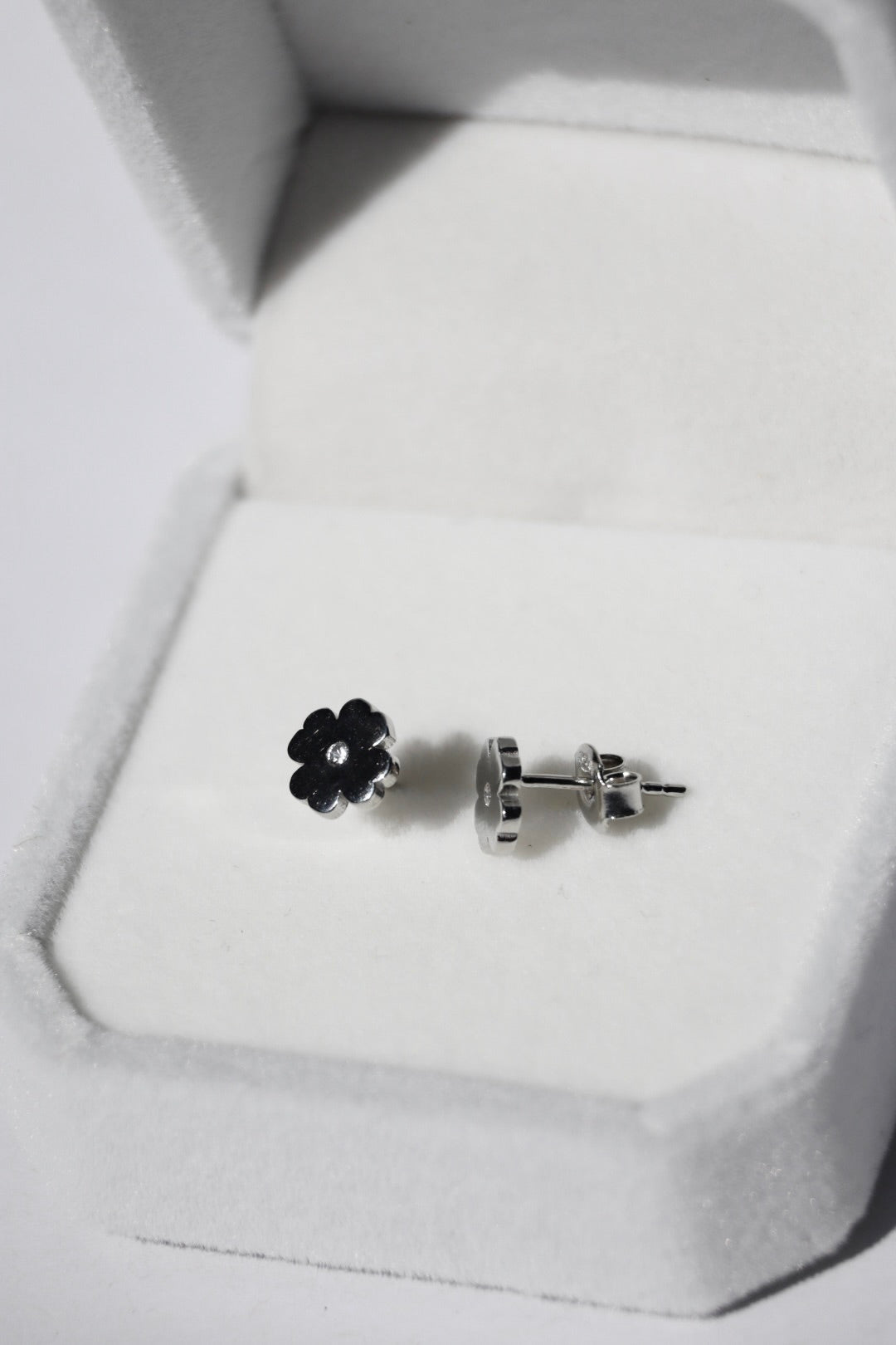 Ohrringe Blume, Silber 925er