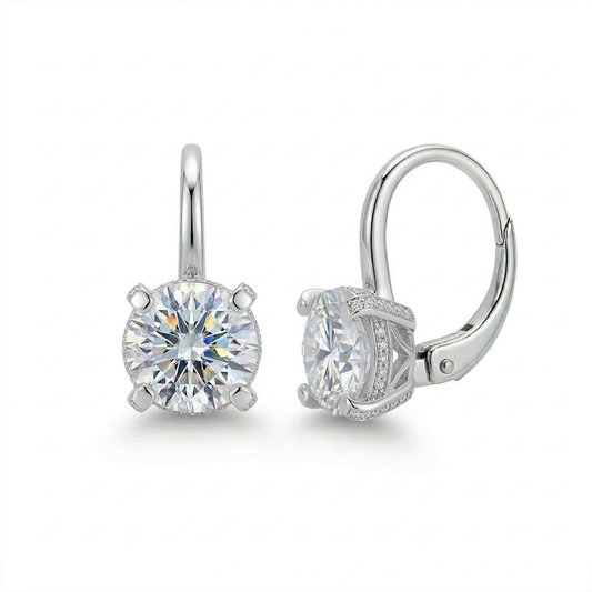 Ohrringe 1 Zirkonia, Silber 925er