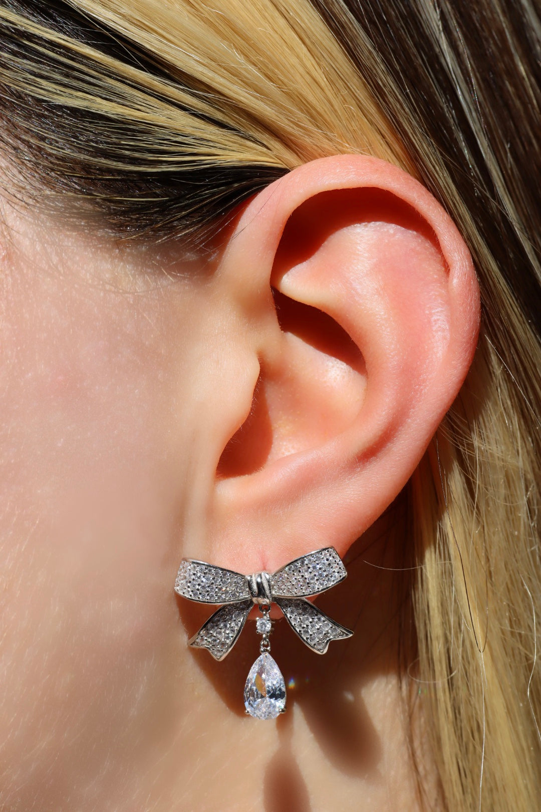 Ohrringe Masche, Silber 925er