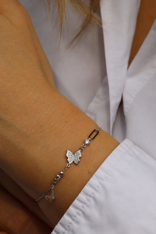 Armband Schmetterling, 925er Silber